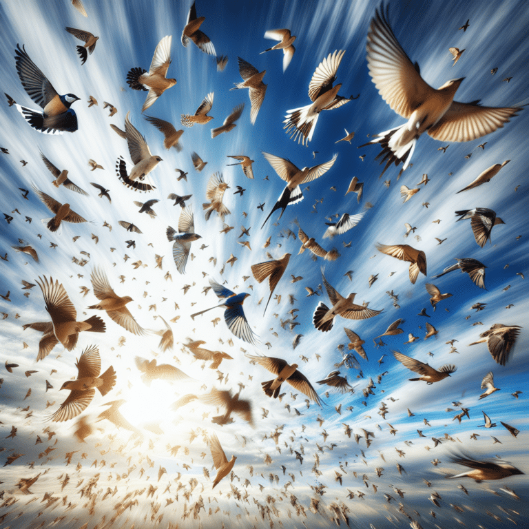 Capturing Birds with Motion Blur Effect