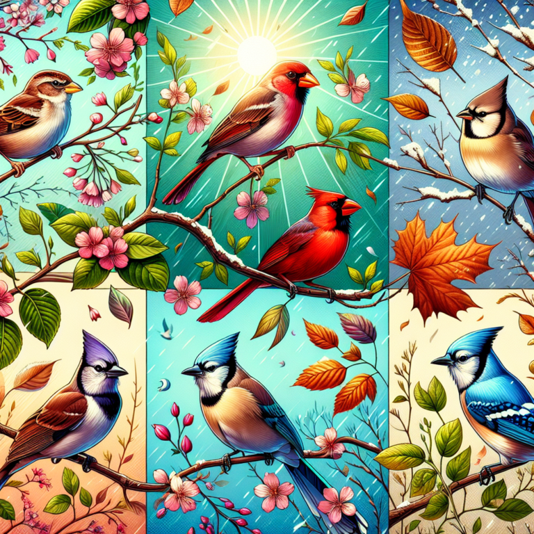 Seasonal Changes in Backyard Birds