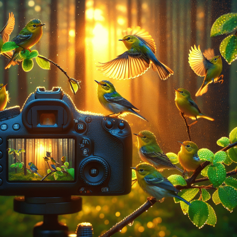 Photographing Colorful Warblers
